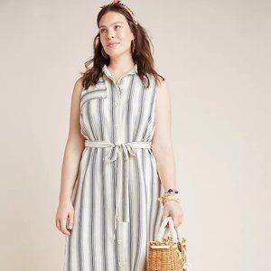 Maeve Esther Striped Shirtdress